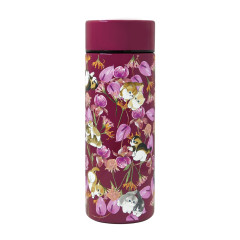 Japan Mofusand Hibiya Kadan Stainless Steel Bottle 300ml - Anthurium