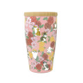 Japan Mofusand Hibiya Kadan Wooden Lid Stainless Steel Tumbler 350ml - Osmanthus and Cosmos - 1