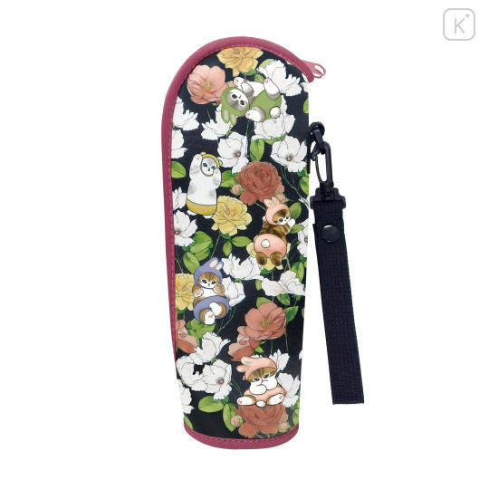 Japan Mofusand Hibiya Kadan Soft Bottle Case - Rose - 1