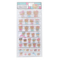 Japan Sanrio 4 Size Sticker Glass Style - Hello Kitty : Sunburn - 1