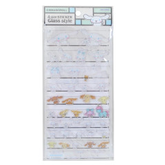 Japan Sanrio 4 Size Sticker Glass Style - Cinnamoroll
