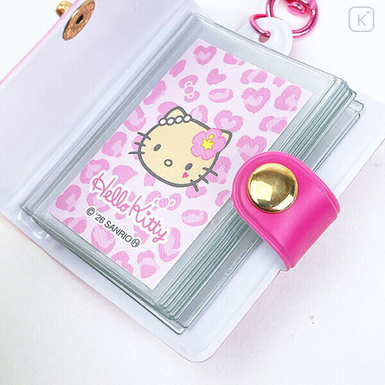 Japan Sanrio Mini Photo Album Keychain Card Case - Hello Kitty - 3