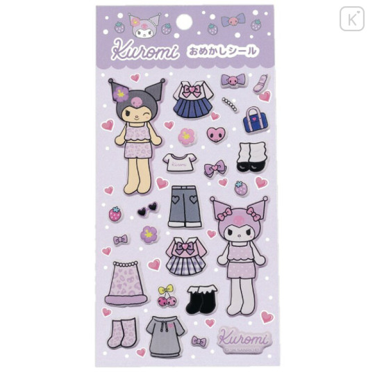 Japan Sanrio Dress-Up Sticker - Kuromi - 1