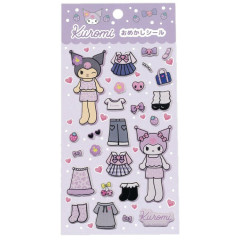 Japan Sanrio Dress-Up Sticker - Kuromi