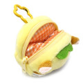 Japan Sanrio Face Pouch with Carabiner - Corocorokuririn : Yellow - 4