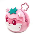 Japan Sanrio Face Pouch with Carabiner - Corocorokuririn : Pink - 2