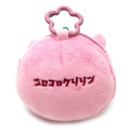 Japan Sanrio Face Pouch with Carabiner - Corocorokuririn : Pink - 3