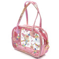 Japan Sanrio Boston-Style Pouch - Usahana : Pink - 2