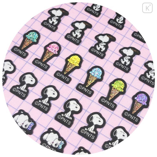 Japan Peanuts Mini Mini Stickers - Snoopy : Siblings Hologram - 2