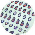 Japan Moomin Mini Mini Stickers - Hattifatteners & Little My : Hologram - 2