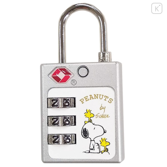 Japan Peanuts TSA 3-Dial Lock - Snoopy - 4