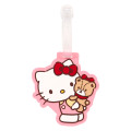Japan Sanrio Name Tag - Hello Kitty & Tiny Chum : Pink - 1