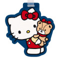 Japan Sanrio Name Tag - Hello Kitty & Tiny Chum : Navy - 4