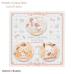 Japan Sanrio Dolly Mix Can Badge Set - Cinnamoroll & Pochacco & Pompompurin