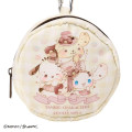 Japan Sanrio Dolly Mix Carabiner Pouch with Mirror - Cinnamoroll & Pochacco & Pompompurin : Yellow - 4