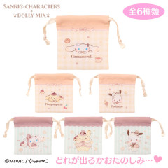 Japan Sanrio Dolly Mix Secret Mini Drawstring Bag - Cinnamoroll & Pochacco & Pompompurin : Blind Box