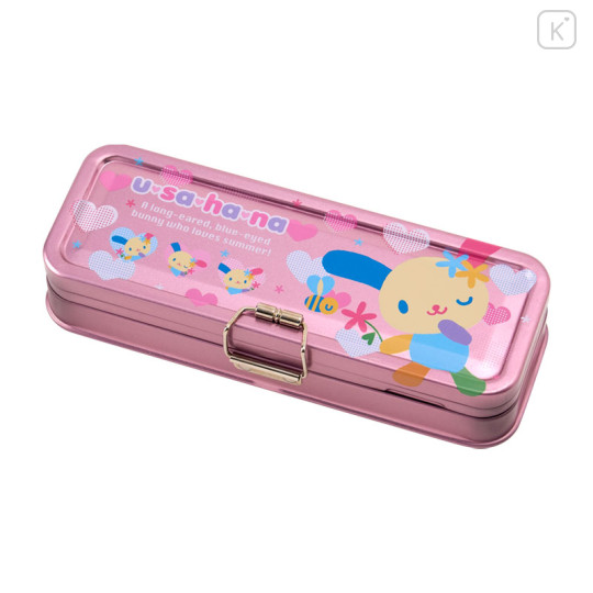 Japan Sanrio Tin Pencil Case - Usahana - 1