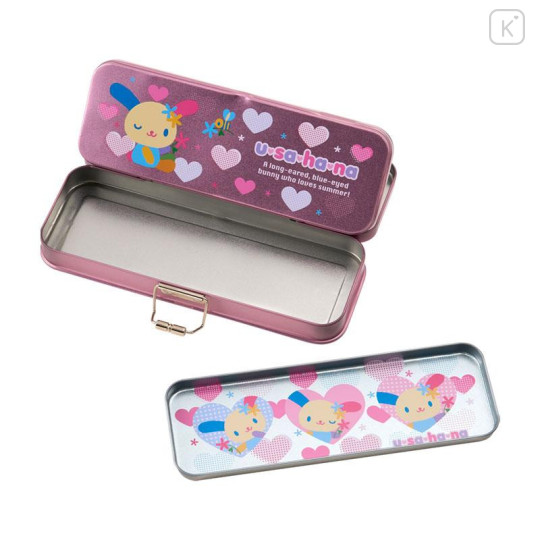 Japan Sanrio Tin Pencil Case - Usahana - 5