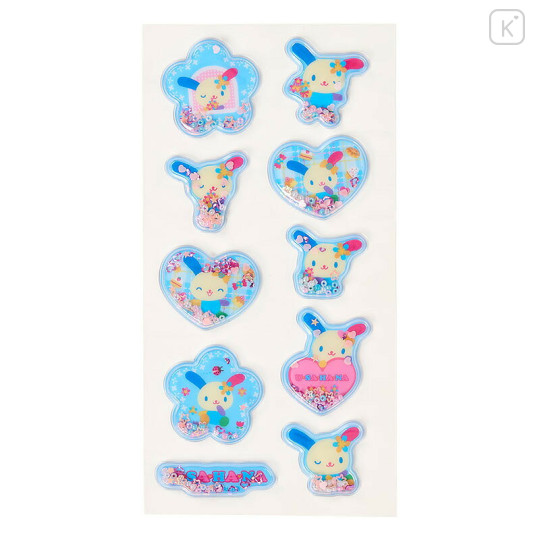 Japan Sanrio Shaker Stickers - Usahana : Blue - 2