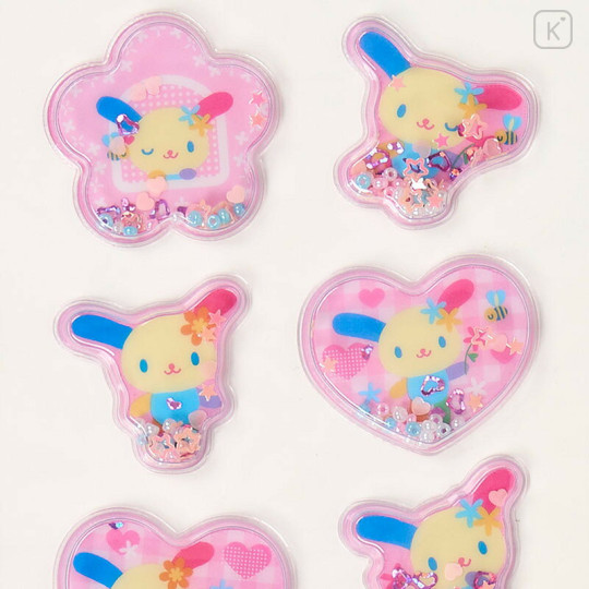 Japan Sanrio Shaker Stickers - Usahana : Pink - 3