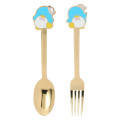 Japan Sanrio Original Spoon & Fork Set - Tuxedosam : Cafe - 2