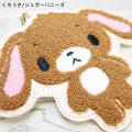 Japan Sanrio Pass Case Card Holder & Reel - Sugarbunnies : Embroidery Kurousa - 2