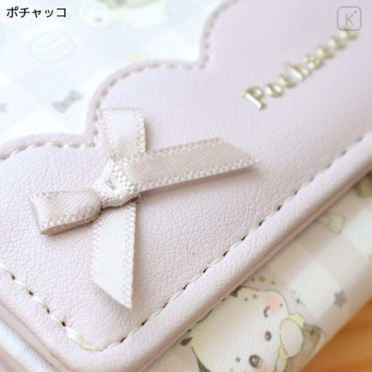 Japan Sanrio Clasp Bifold Wallet - Pochacco : Dolly Mix - 6