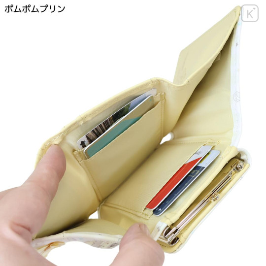 Japan Sanrio Clasp Bifold Wallet - Pompompurin : Dolly Mix - 3