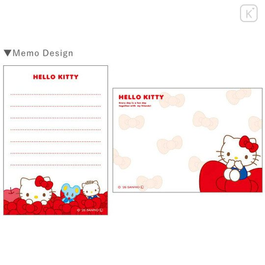 Japan Sanrio Mini Notepad - Hello Kitty : Hidden Little Friends - 2