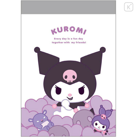 Japan Sanrio Mini Notepad - Kuromi : Hidden Little Friends - 1
