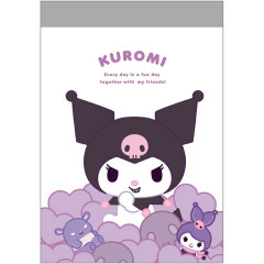 Japan Sanrio Mini Notepad - Kuromi : Hidden Little Friends