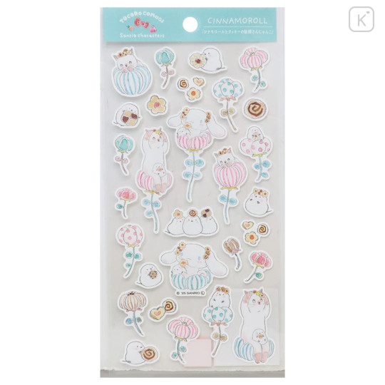 Japan Sanrio × Tokoro Komugi Cotton Sticker - Cinnamoroll - 1