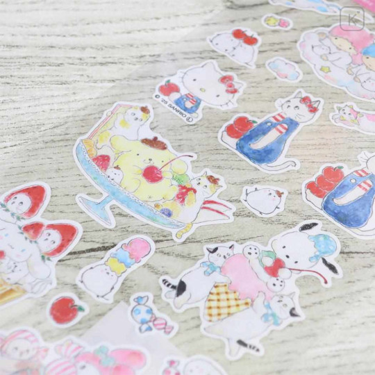 Japan Sanrio × Tokoro Komugi Cotton Sticker - 2