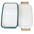 Japan Peanuts Bento Lunch Box 550ml - Olaf & Snoopy : Content & Happy Green - 3
