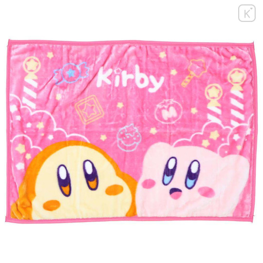 Japan Kirby Flannel Lap Blanket - Kirby's Dream Land Pink - 1