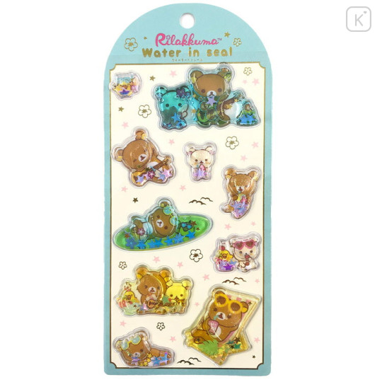 Japan San-X Water In Seal - Rilakkuma : Aloha - 1