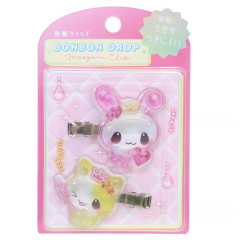 Japan Q-LiA Bonbon Drop Maegami Clip Set - Candy Twins A