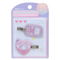 Japan Q-LiA Bonbon Drop Maegami Clip Set - Games and flip phones