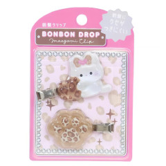 Japan Q-LiA Bonbon Drop Maegami Clip Set - Leopard A
