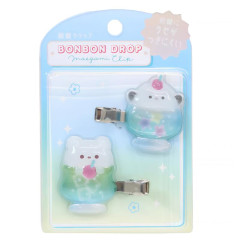 Japan Q-LiA Bonbon Drop Maegami Clip Set - Animal Soda