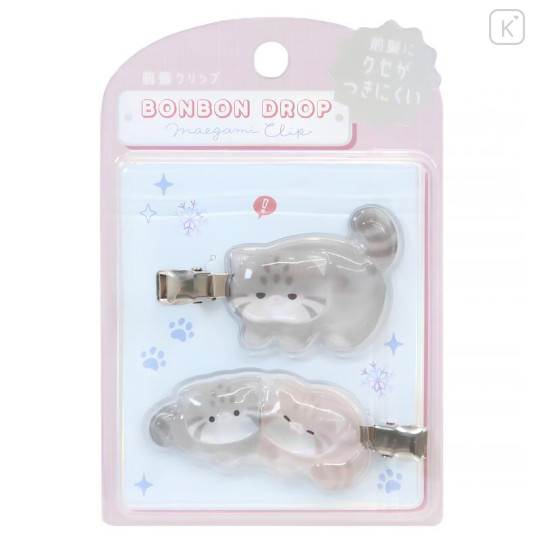 Japan Q-LiA Bonbon Drop Maegami Clip Set - Pallas's Cat - 1