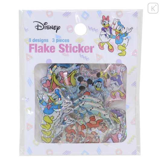 Japan Disney Puffy Flake Stickers - Daisy & Donald - 1