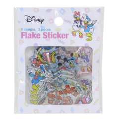 Japan Disney Puffy Flake Stickers - Daisy & Donald