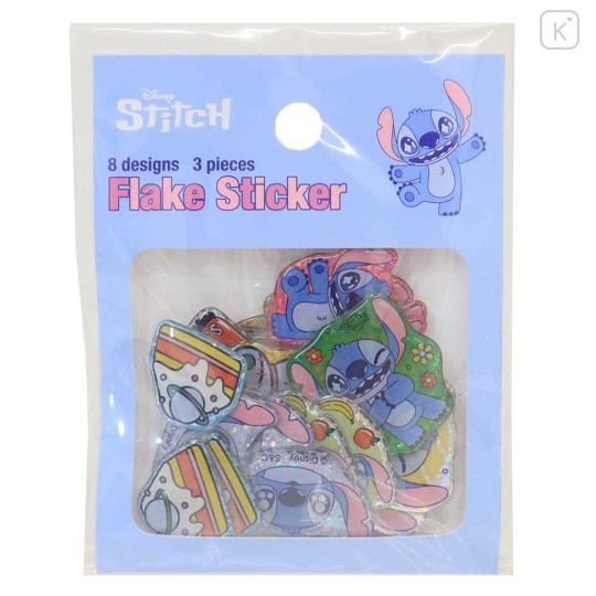 Japan Disney Puffy Flake Stickers - Stitch - 1