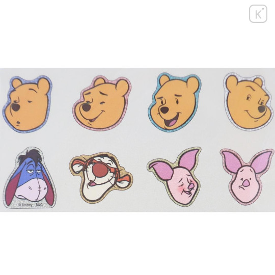 Japan Disney Puffy Flake Stickers - Winnie the Pooh - 2