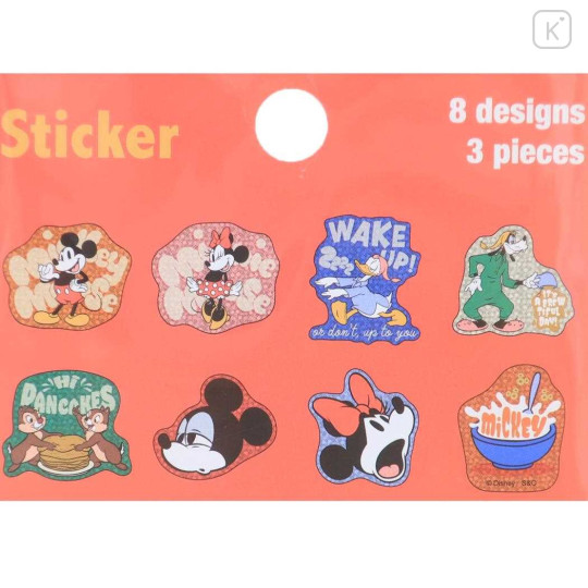 Japan Disney Puffy Flake Stickers - Mickey & Minnie - 2