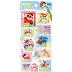 Japan Crayon Shin-chan Shaker Stickers - Everyone Gathered