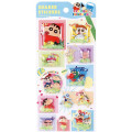 Japan Crayon Shin-chan Shaker Stickers - Everyone Gathered - 1