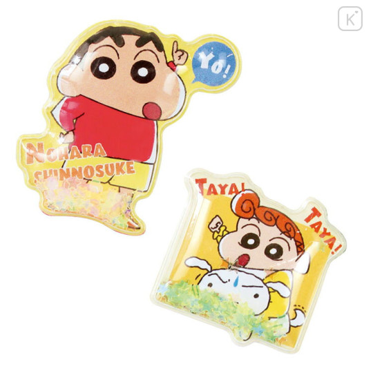 Japan Crayon Shin-chan Shaker Stickers - Everyone Gathered - 2