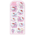 Japan Sanrio Shaker Stickers - Hello Kitty : Strawberry Pink - 1